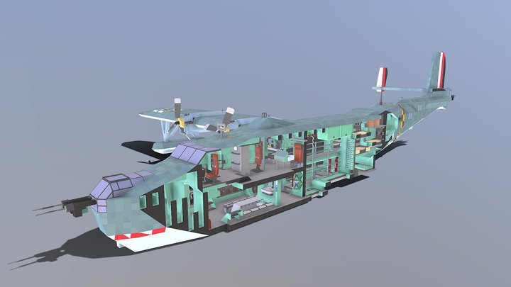 Leatherback KH400 Heavy Amphibious bomber 3D Model