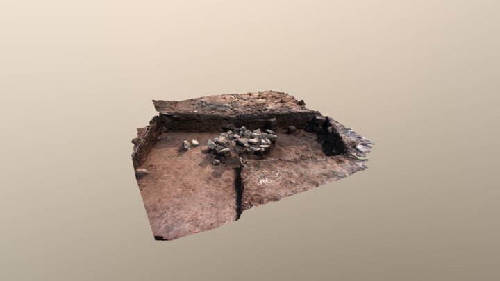 Prehistoric Hearth Feature 44 Low Res 3D Model