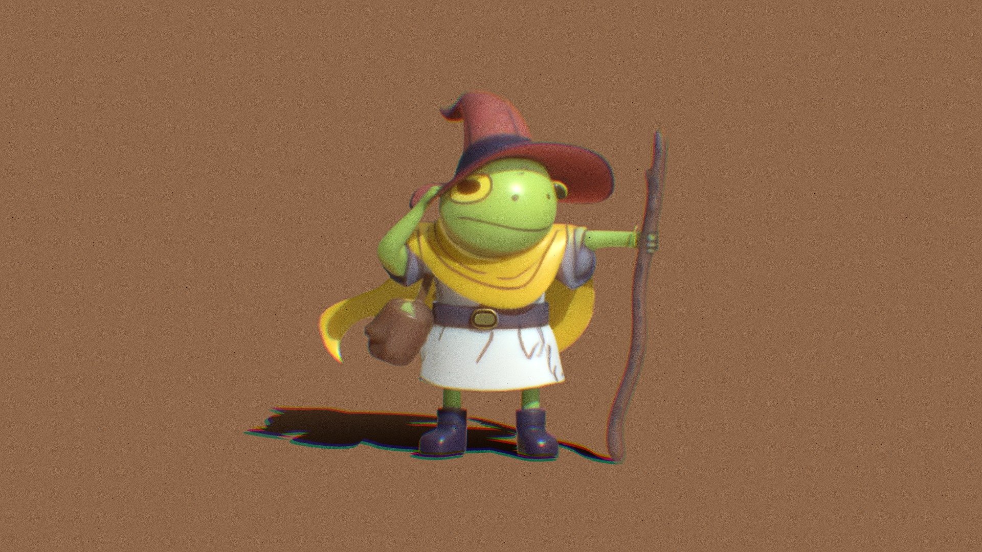 Boggy - the frog merchant - 3D model by kaitogetsu [16b043d] - Sketchfab