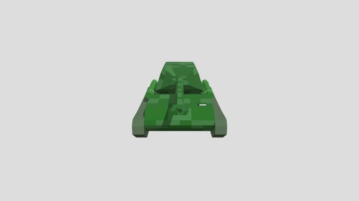 Low Poly Tank 3D Model