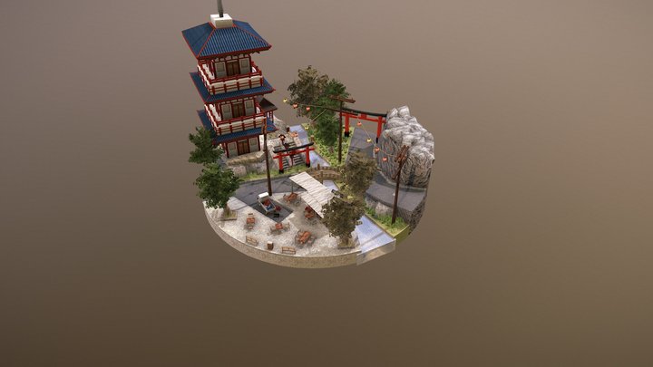 Kyoto CityScene 1DAE08 Annaert Yann 3D Model
