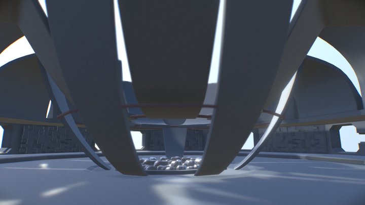 Concrete Soviet Monument 3D Model
