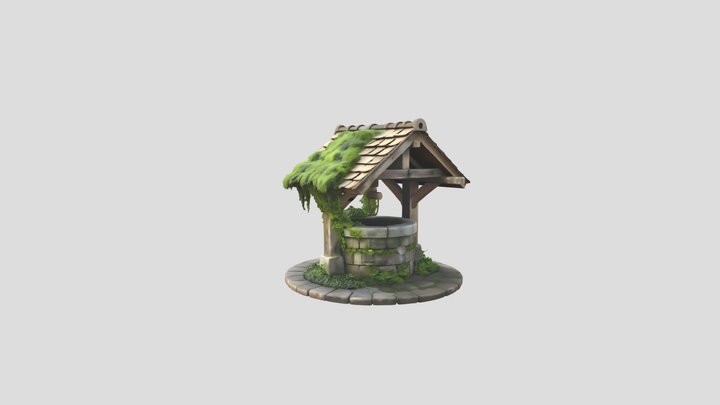 A rustic stone well – Free 3D Model STL