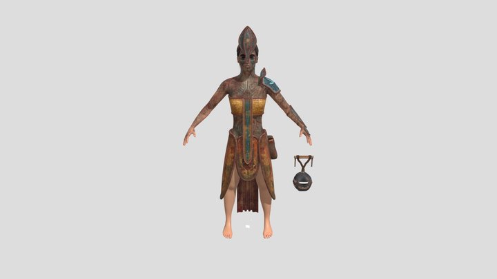 Spiritual Warrior 3D Model