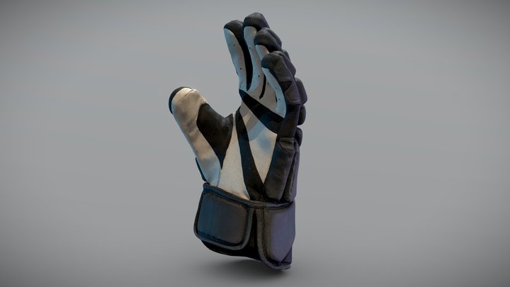 Hockey glove (de-branded) 3D Model