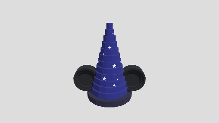 Sorcerer Mickey Hat 3D Model