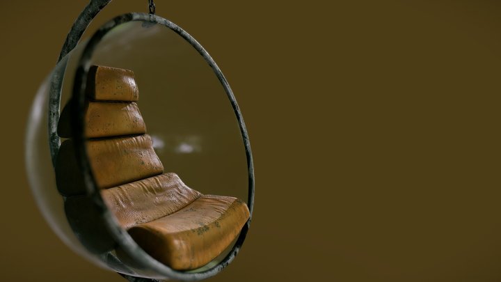 Retrofuturism old chair 3D Model