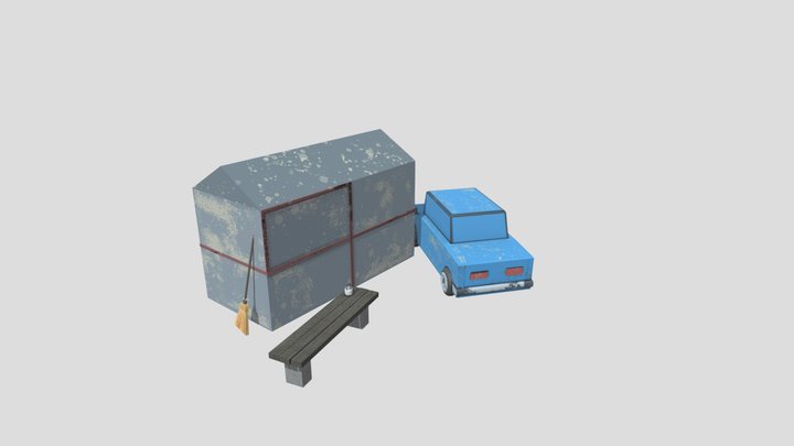 DAE 5 Finished props - GRANDMA'S HOUSE 3D Model