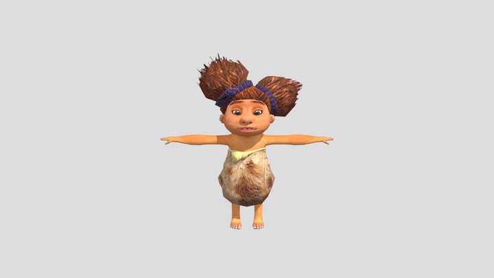 Wii - The Croods Prehistoric Party - Sandy 3D Model
