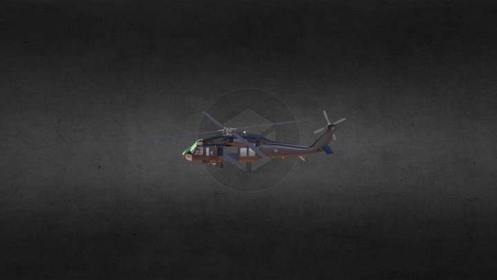 UH 60 Blackhawk 3D Model