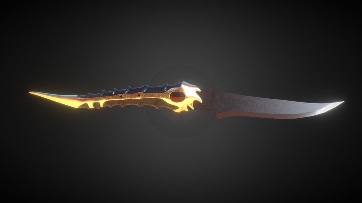 Cat's Paw Dagger 3D Model