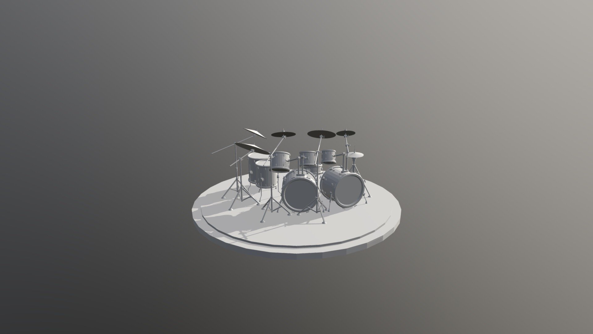 8-Piece Drum Kit (Primitives) - 3D model by stratocastus [16b8e8d ...