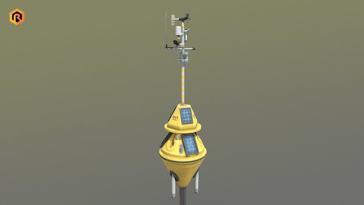 Weather Data Buoy 3D Model