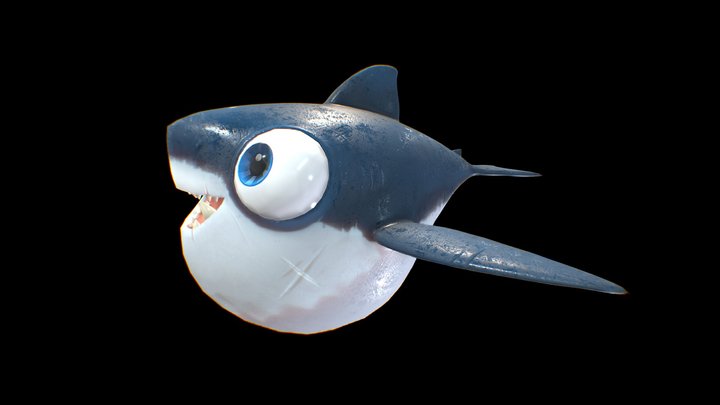 Toon Shark 3D Model