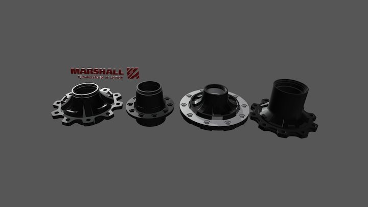 Ступица колеса MARSHALL 3D Model