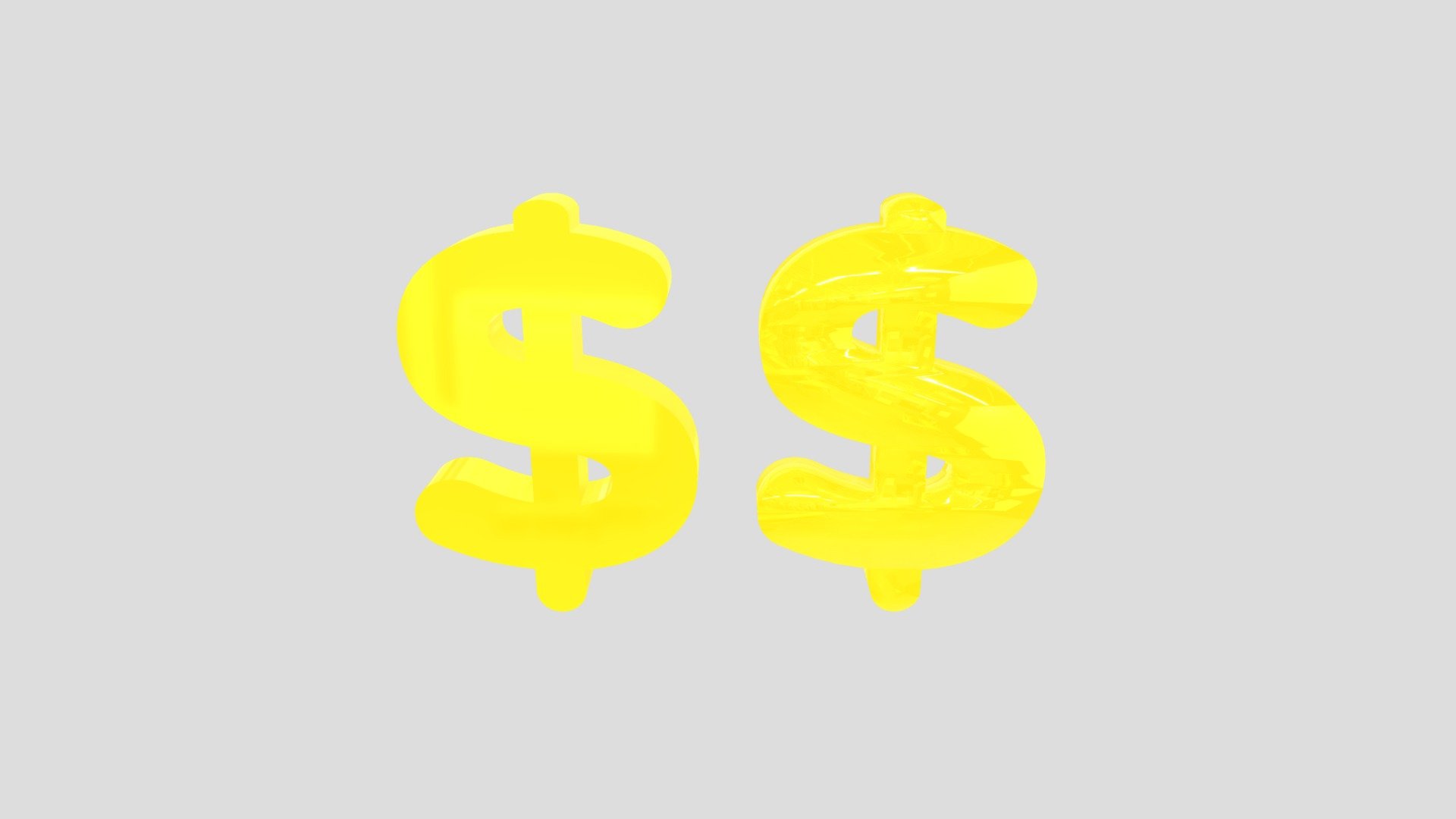 Dollar signs Download Free 3D model by magicalcelery [16bd4c2