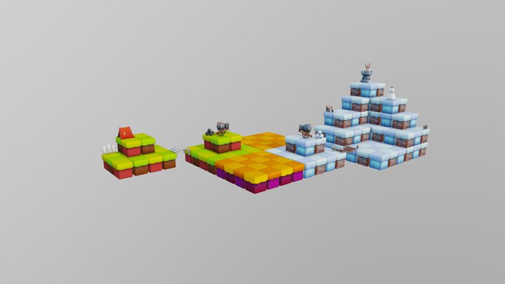 Tower Defense Set 3D Model