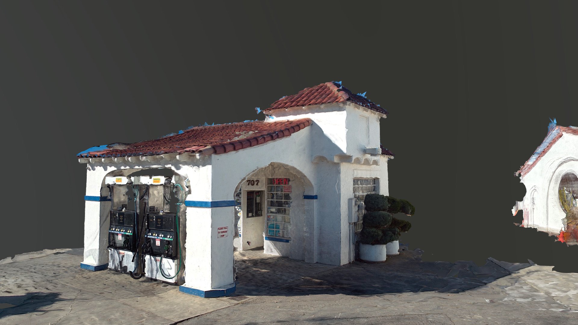 Pleasanton Gas Station - 3D model by John Toeppen (@toeppen) [16bde5f 