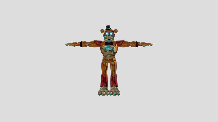 Glamrock Freddy Boy 3D Model
