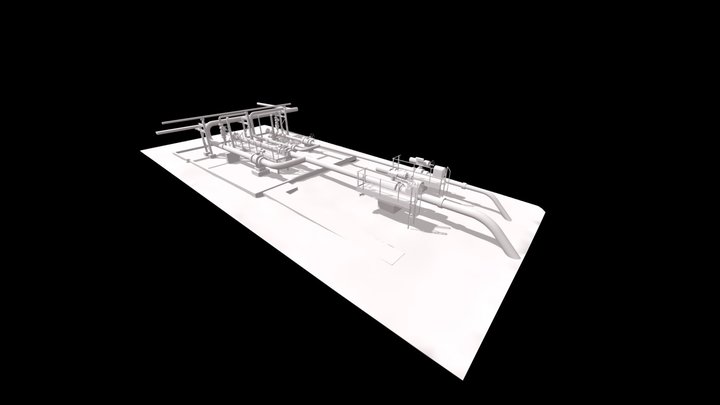 BIMFRA 3D Chemical Plant-3D View-{3D} 3D Model