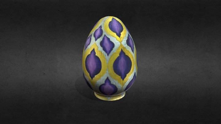Colour Plaster Egg. Mariam Muñoz Moreno 3D Model
