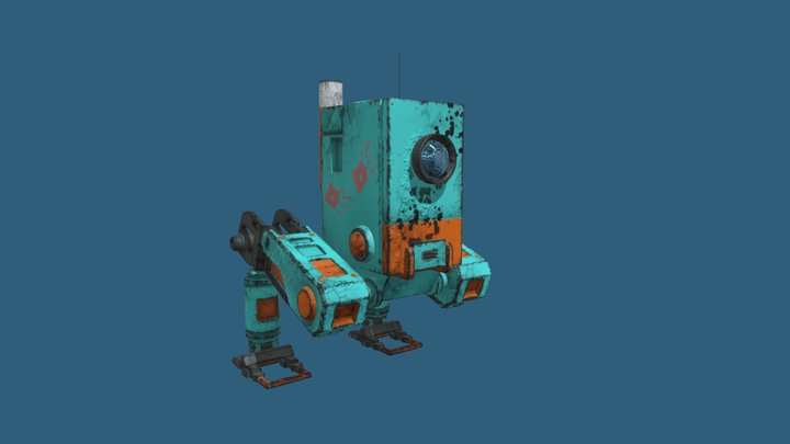 RoboPollo High Poly 3D Model