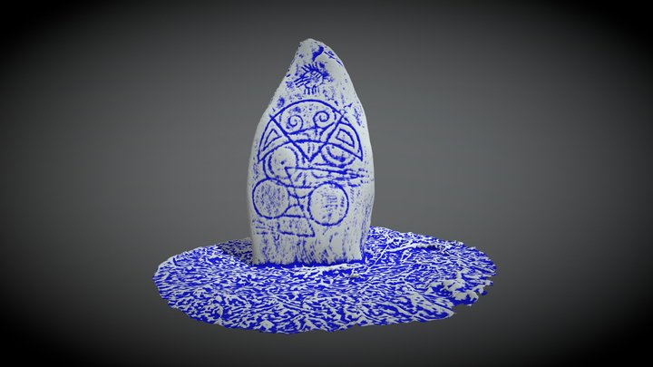 Logie Elphinstone 2 - Pictish Stone 3D Model