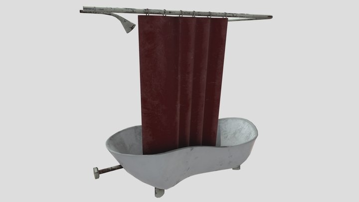 Two Sister - Bathtub 3D Model