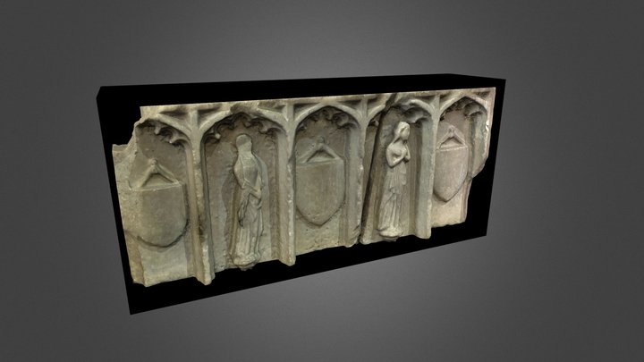 Medieval tomb sculpture, Little Malvern 3D Model