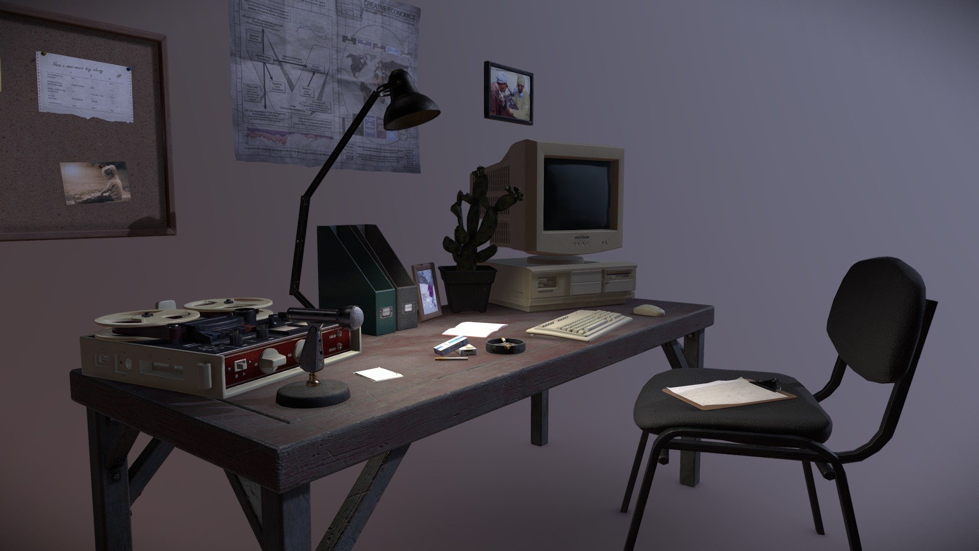 Office - Assets - Download Free 3D model by Evan Petrov (@EvanPetrov ...