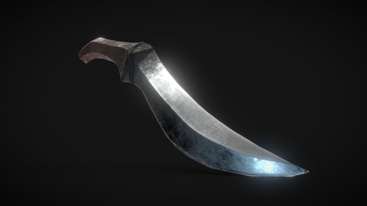 Skinning Knife 3D Model