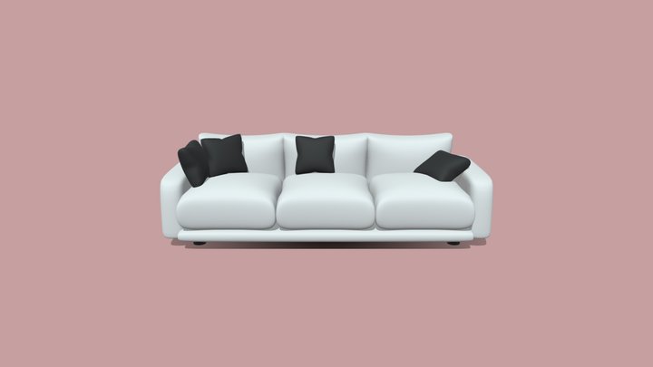 A Modern Sofa 3D Model