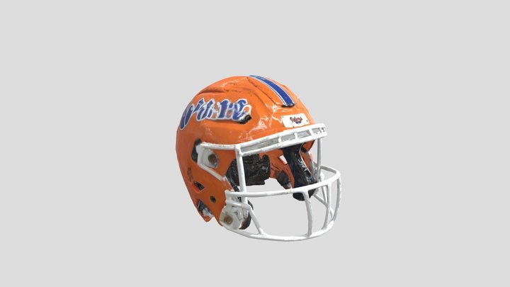 Gators helmet created with meshy