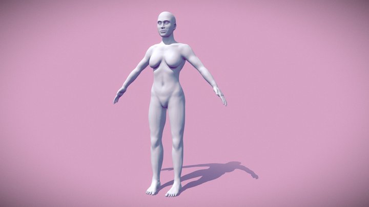 body sculpt - WIP (decimated) 3D Model
