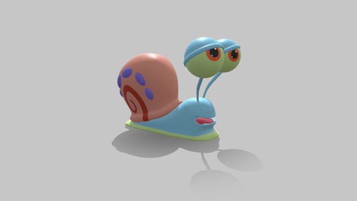 Gary the Snail from SpongeBob SquarePants 3D Model