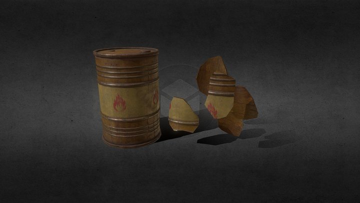 Explosive barrel – Free 3D Model STL