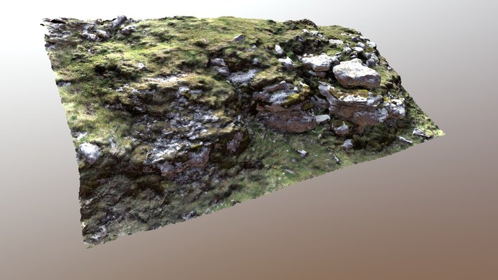 Terreno natural acantilado (Monte Bernorio) 3D Model