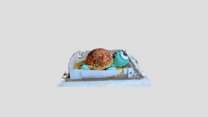 Turtle cake photogrammetry 3D Model