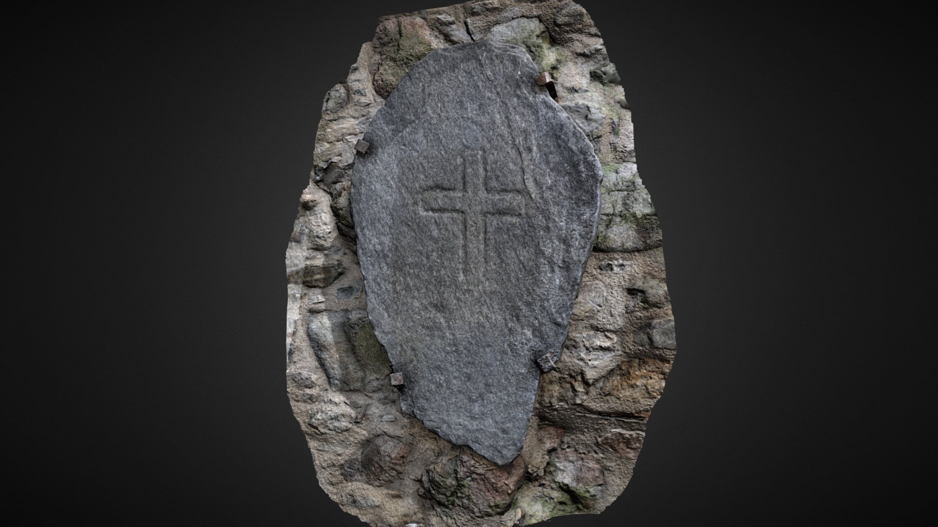 Dyce 3, Cross inscised stone, St Fergus, Dyce