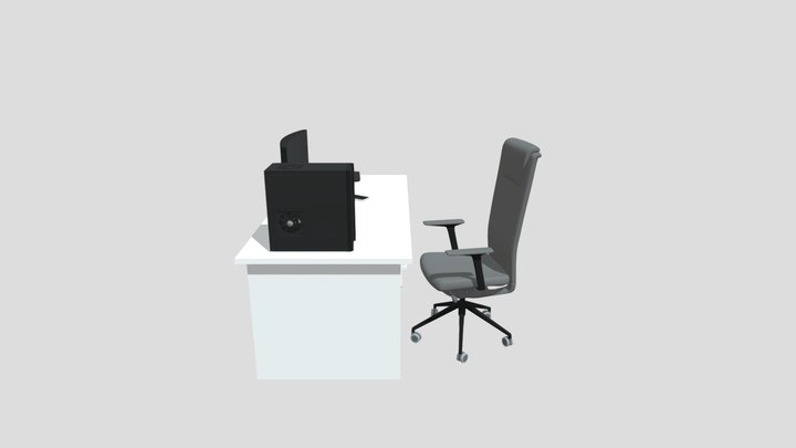 Gaming setup for free always 3D Model