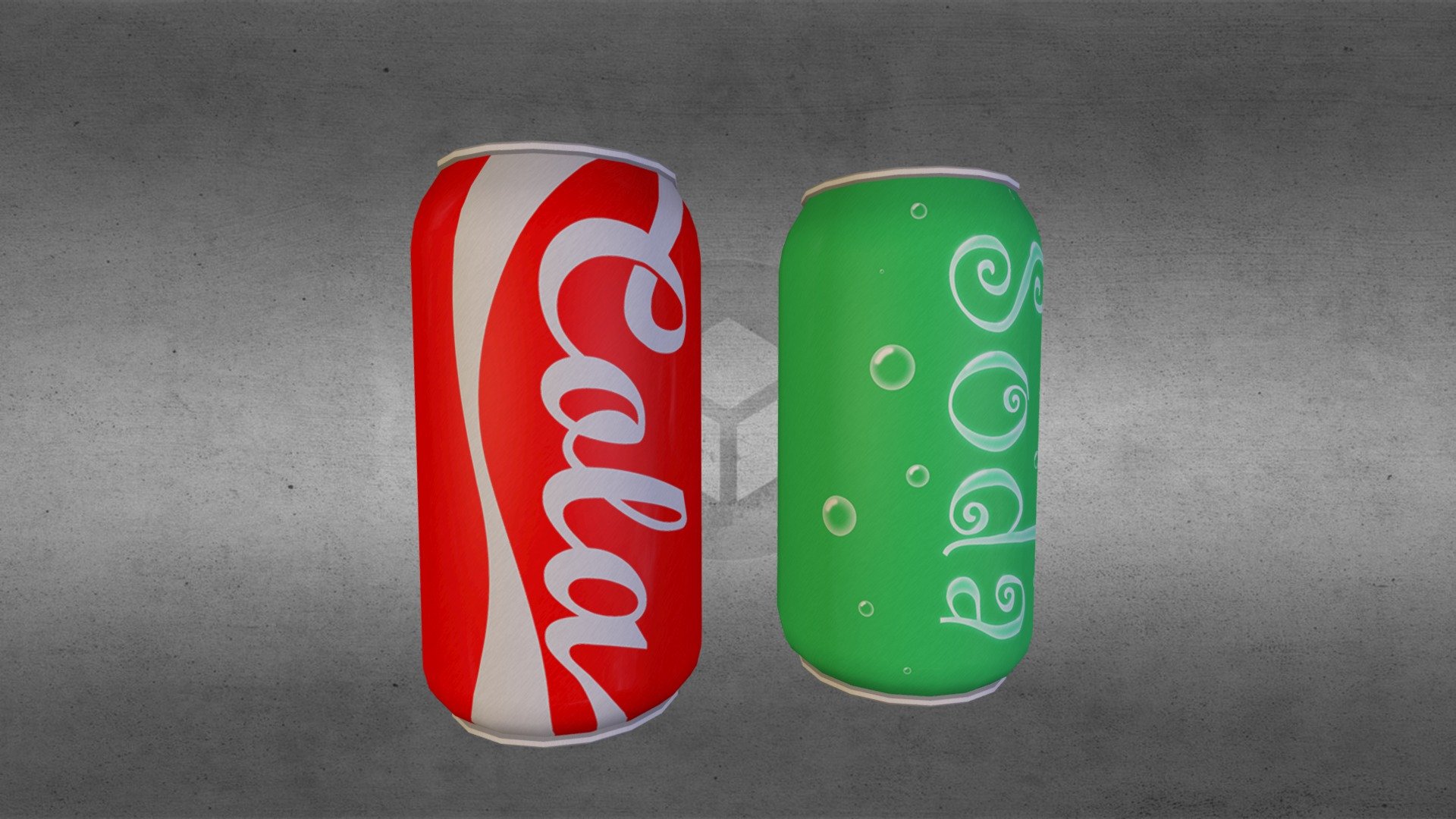 Cola and soda cans
