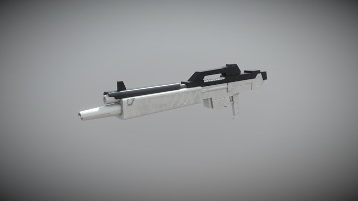 Nu Gundam Beam Rifle 3D Model
