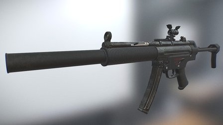HK MP5 SD6 3D Model