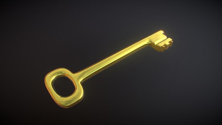the Golden Key 3D Model