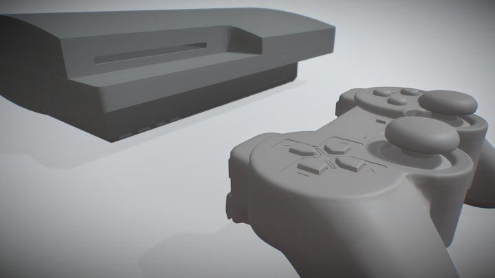 Playstation 3 3D Model
