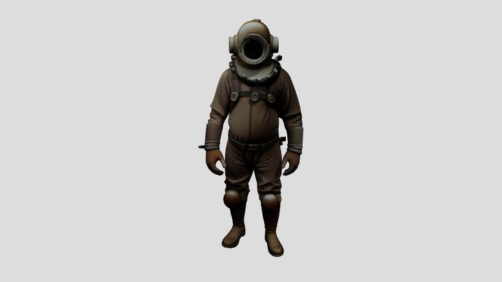 Diver 3D Model