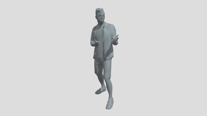 Lowpoly Male Standing – Modello 3D gratuito STL