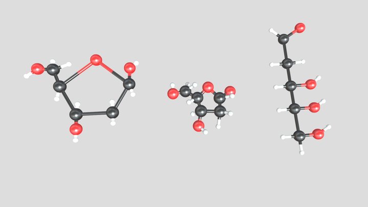 Deoxyribose 3D Model 3D Model