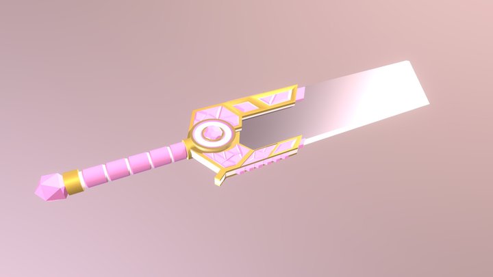 Crystal Guardian Sword 3D Model