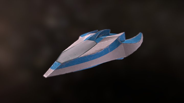 Beat Invadres - Player spaceship 3D Model